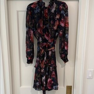 Alex Marie Multicolor Floral Long Sleeve Dress